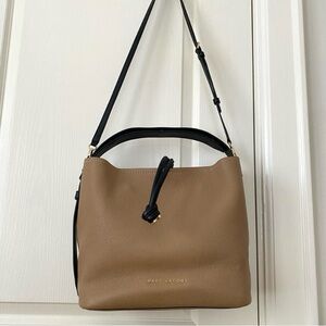 NWT Marc Jacobs Road Tan Brown Pebble Leather Hobo/Crossbody/Shoulder Bag